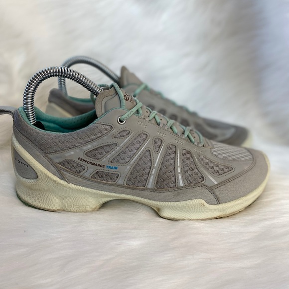 ecco silver trainers